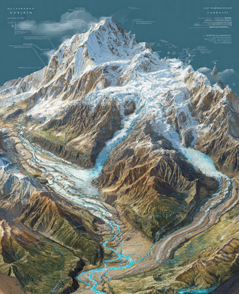 Projection of Glacier Dynamics and Hydrological Regimes in the Hunza Basin