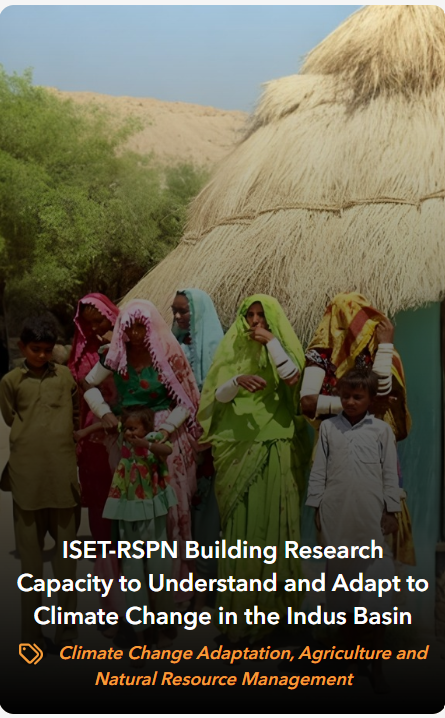 Team Leader – Climate Change Adaptation Research, RSPN/ISET (IDRC)